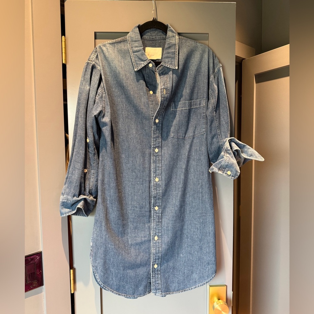 Citizens Of Humanity Light Blue Button Down Dress